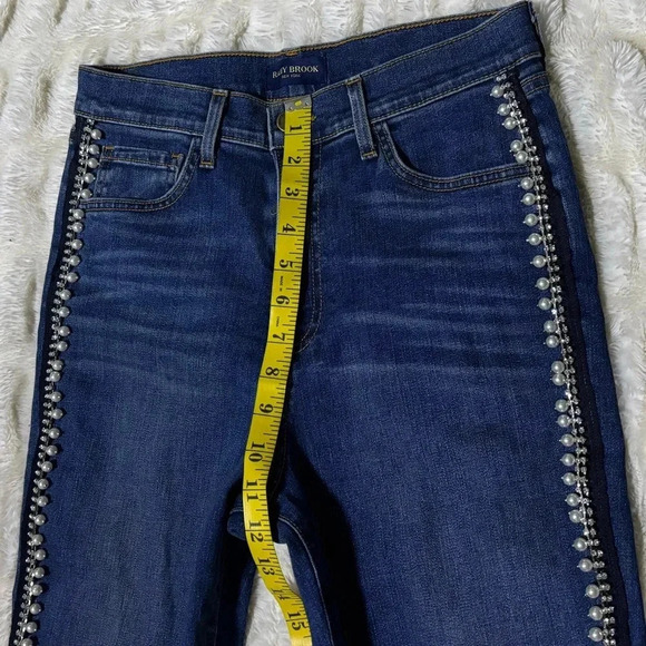 RAMY BROOK NEW YORK Women’s Cropped Pearl Jeans Made in U.S.A - Picture 15 of 16